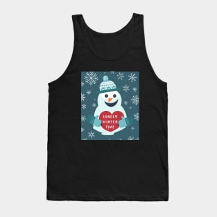 Loveley Winter Time Snowman Tank Top